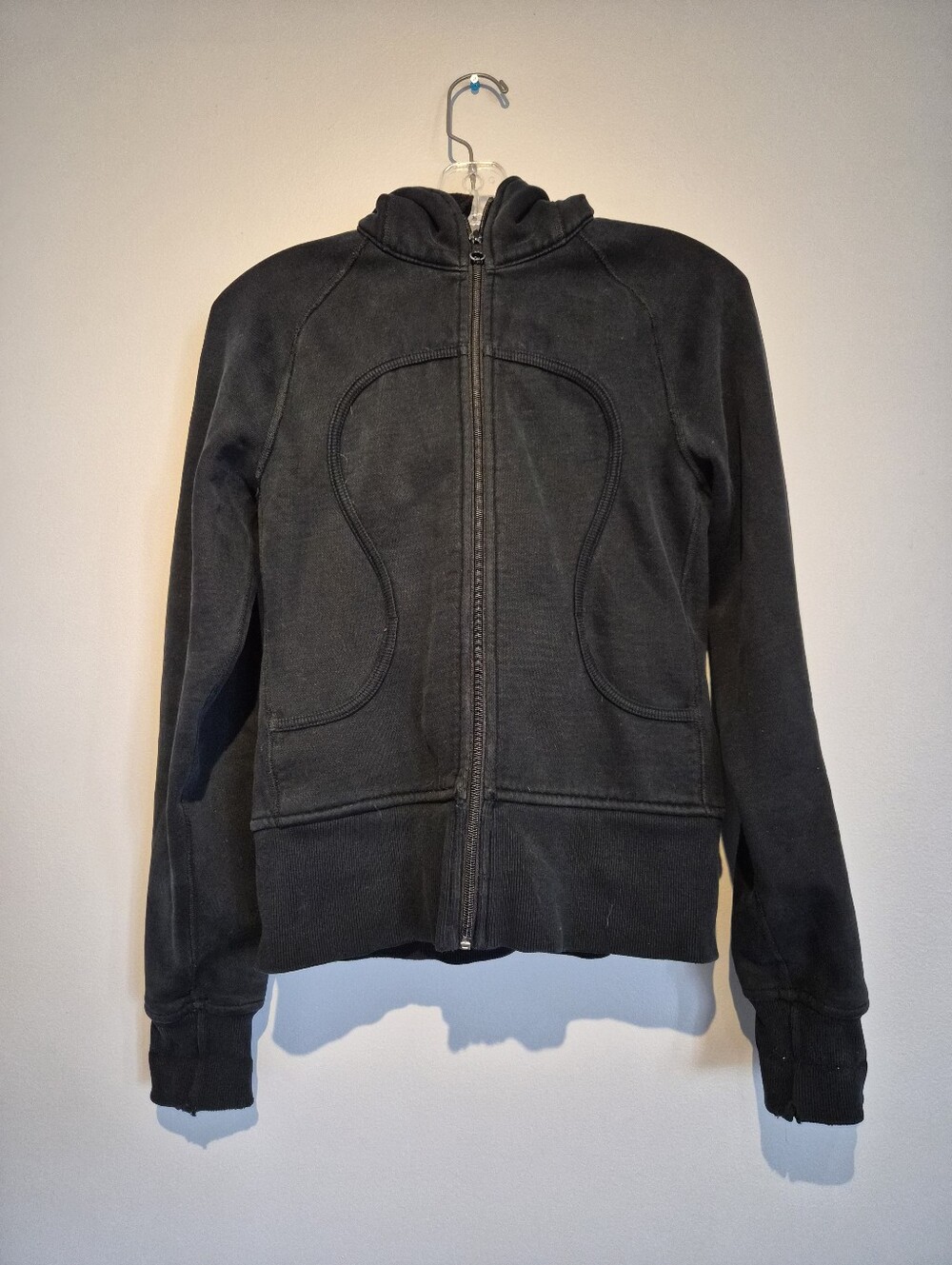 Lululemon Athletica Black Hooded Sweater | Size Medium